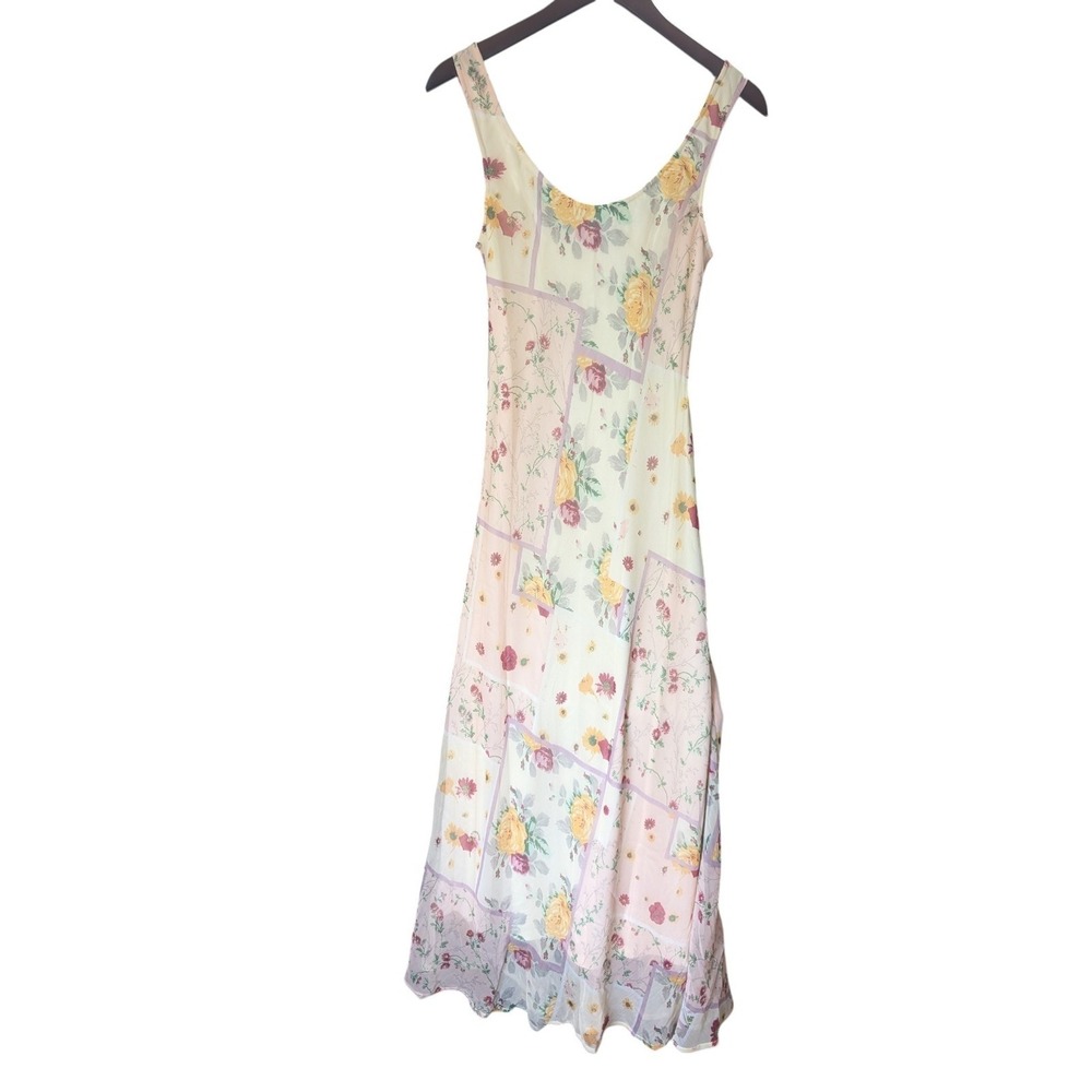 ASOS DESIGN Floral Patchwork Maxi Dress Womens US 4 UK 8 Cottagecore Sleeveless